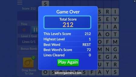 AARP Word Wipe game with multiple players competing